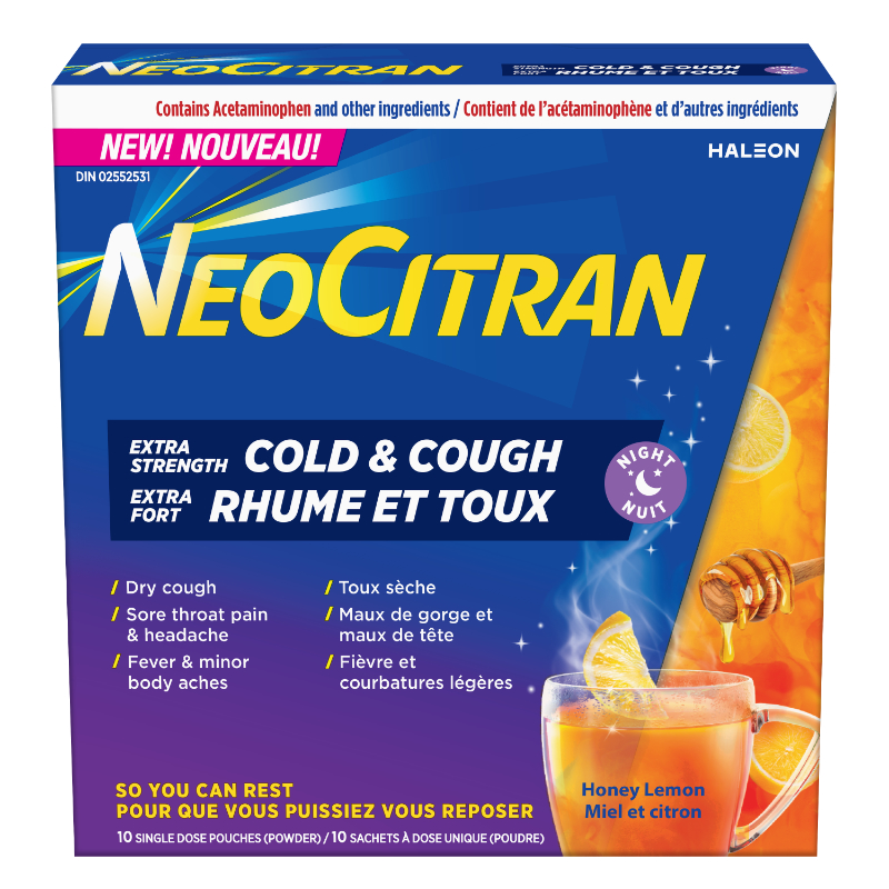 NeoCitran Total Cold Night - Honey Lemon - 10s