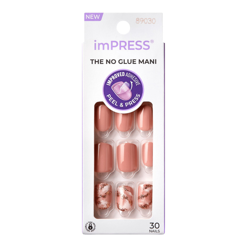 ImPRESS Press-on Manicure False Nails Kit - Short - Kingdom - 30's