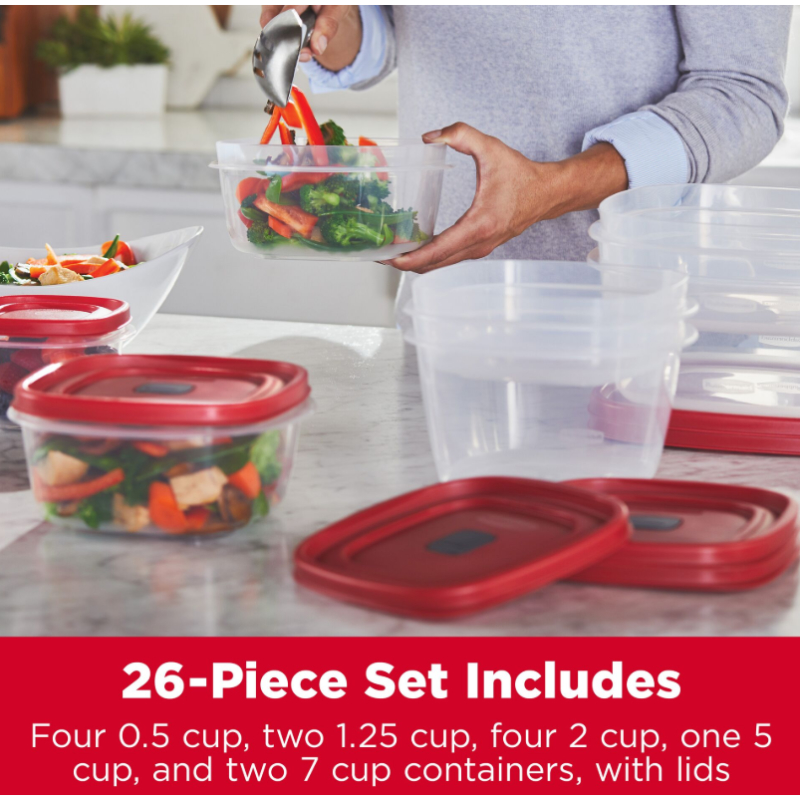 R'MAID EASY FIND VENTED SET in Red