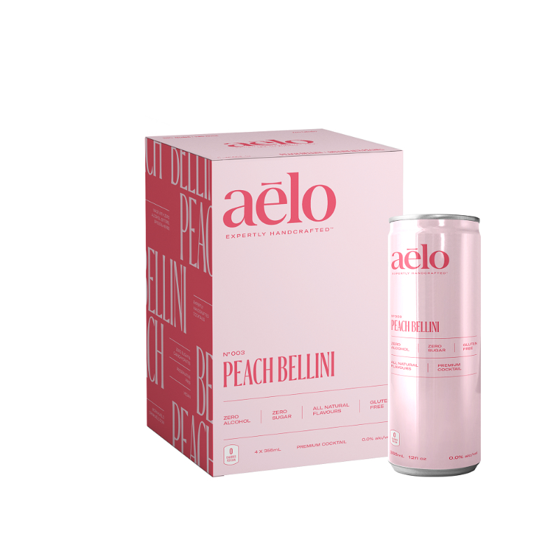 AELO BELLINI 4X355ML in Peach
