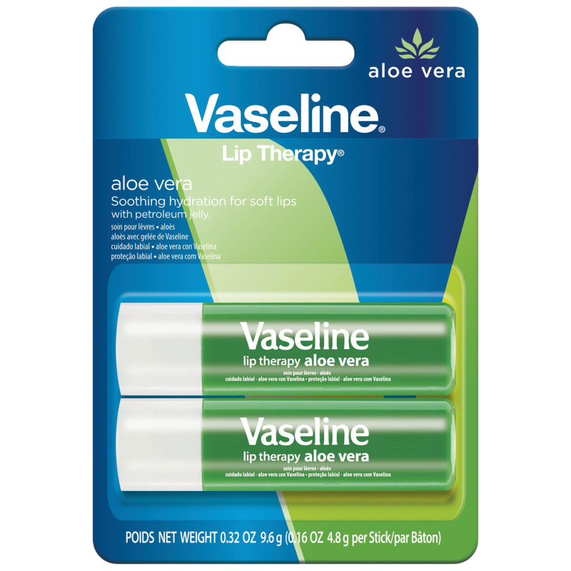 Vaseline Lip Therapy - Aloe Vera - 2 x 4.8g