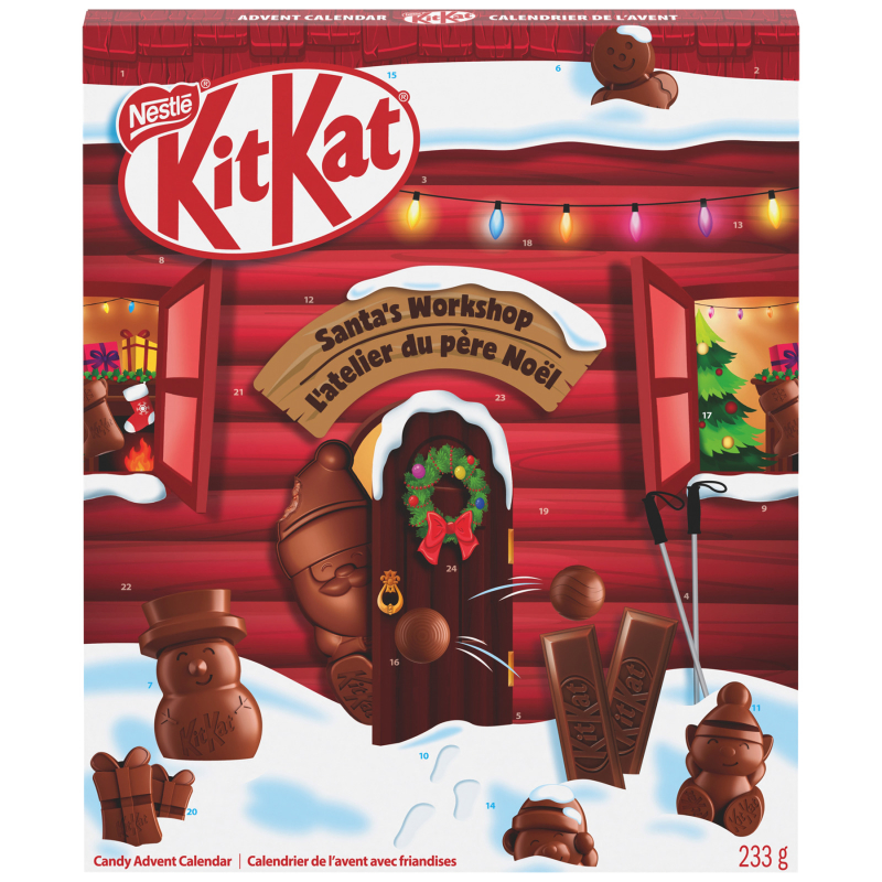 Nestle Kit Kat Christmas Holidays Candy Advent Calendar - 233g