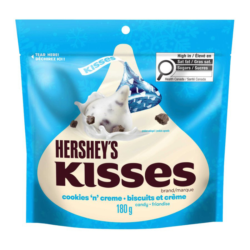 Hershey Kisses White Candy - Cookies 'n' Creme - 180g