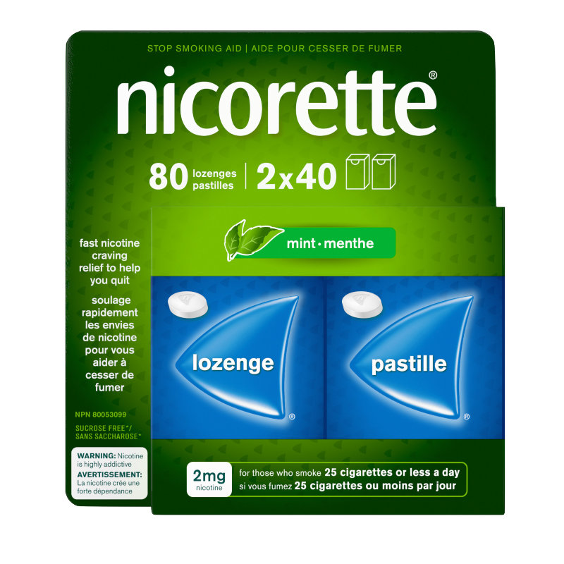 Nicorette Stop Smoking Aid Lozenge - Mint - 2mg - 80s