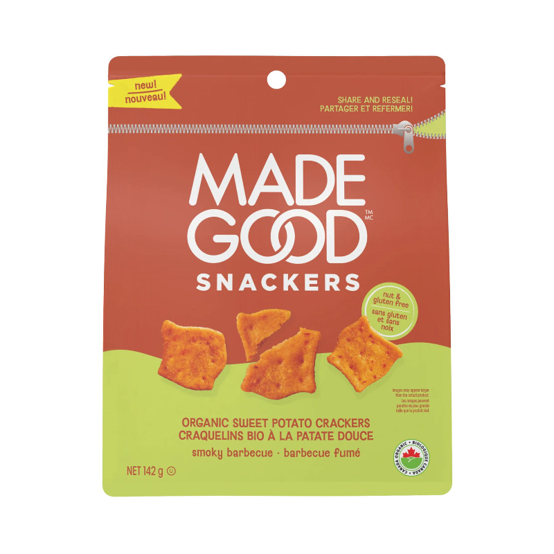 MADE GOOD SMOKY BBQ SNACKERS 142G
