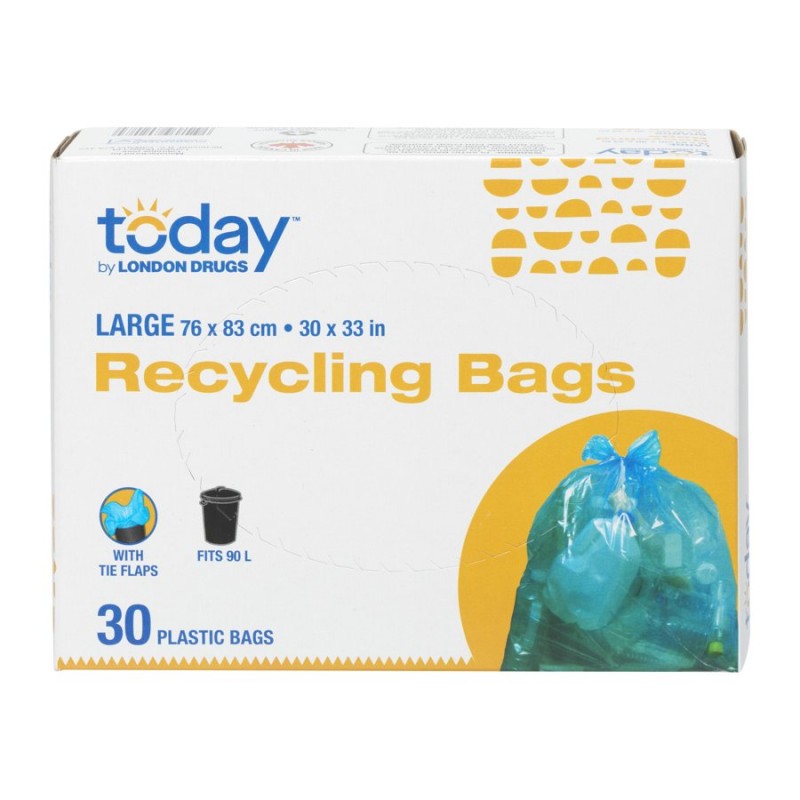 Today by London Drugs Recycling Bags - Blue - 30s