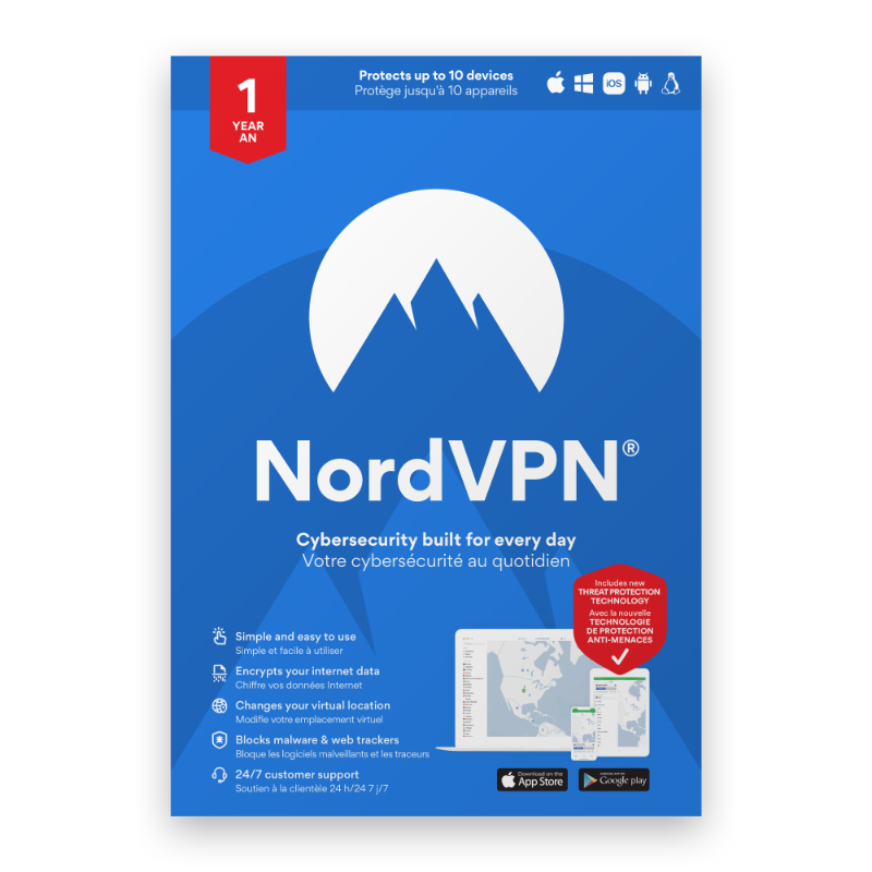 NordVPN Internet Privacy -  6 Devices/1 Year