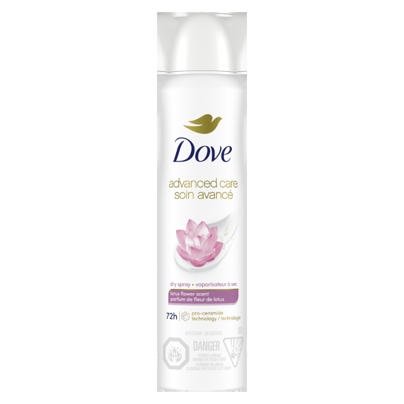 Dove Nourishing Secrets Dry Spray Glowing Ritual Antiperspirant - Lotus Flower - 107g