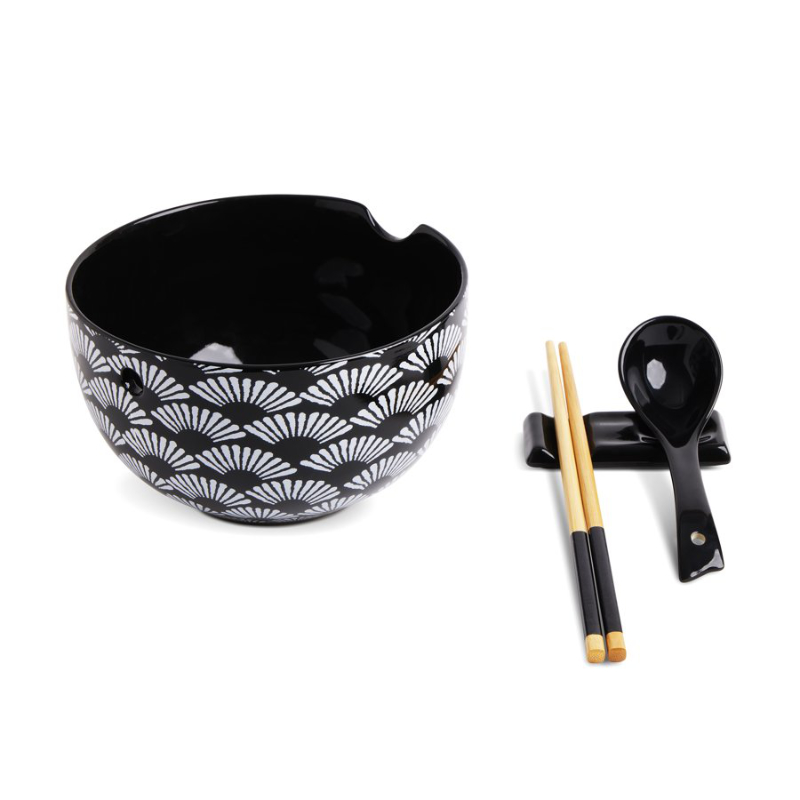 Core Kitchen RAMEN BOWL SET in Black