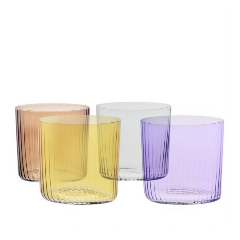 KROSNO COLOUR GLASS TUMBLERS
