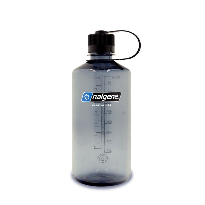 Nalgene Sustain Narrow Mouth Water Bottle - Grey - 1L