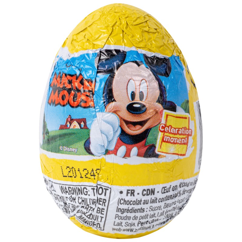 Zaini Disney Mickey Mouse Chocolate Surprise Egg 20g
