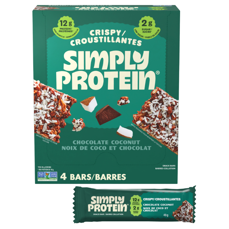 SimplyProtein Plant-Based Snack Bars - Chocolate Coconut - 4 x 40g