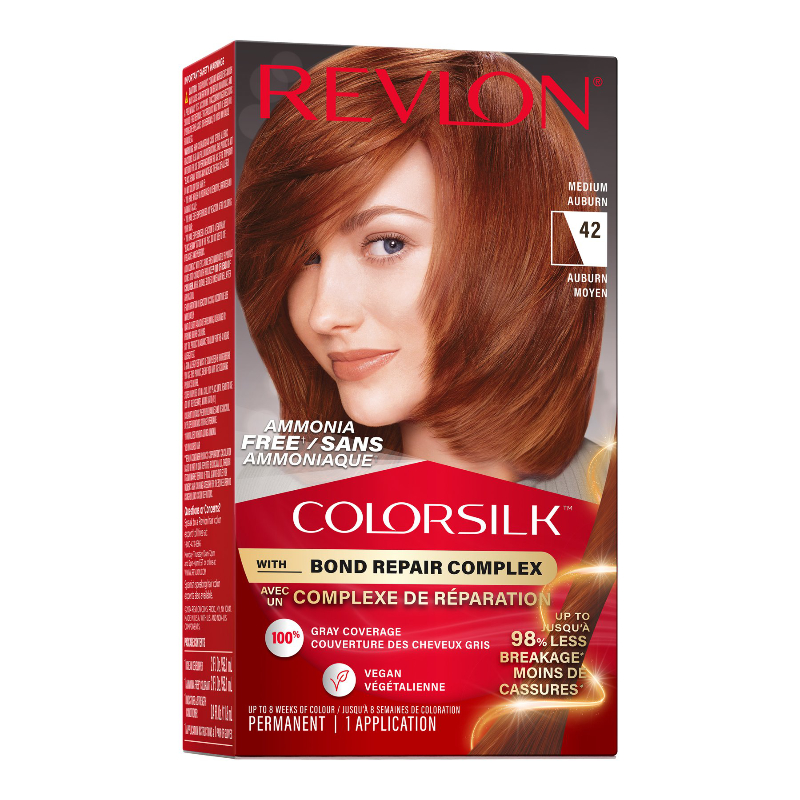 REVLON COLORSILK BOND REPAIR MED AUBURN in Brown