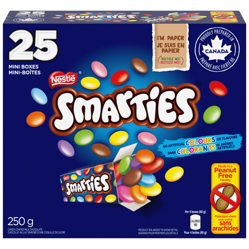 Nestle Smarties Mini Boxes - 250g / 25 count