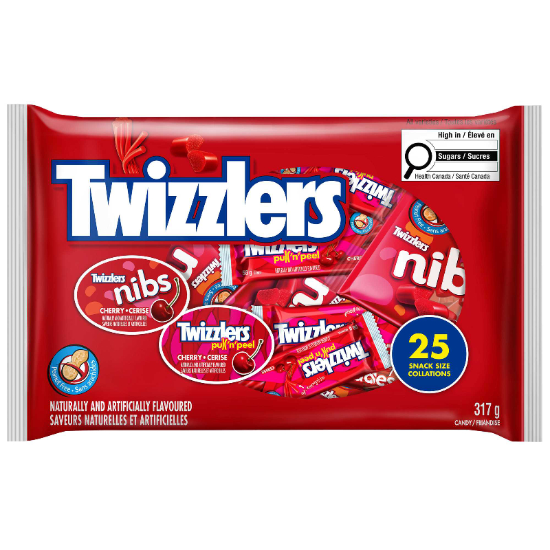 Twizzlers Pull n' Peels Flavoured Candy - Assorted - 25s / 317g