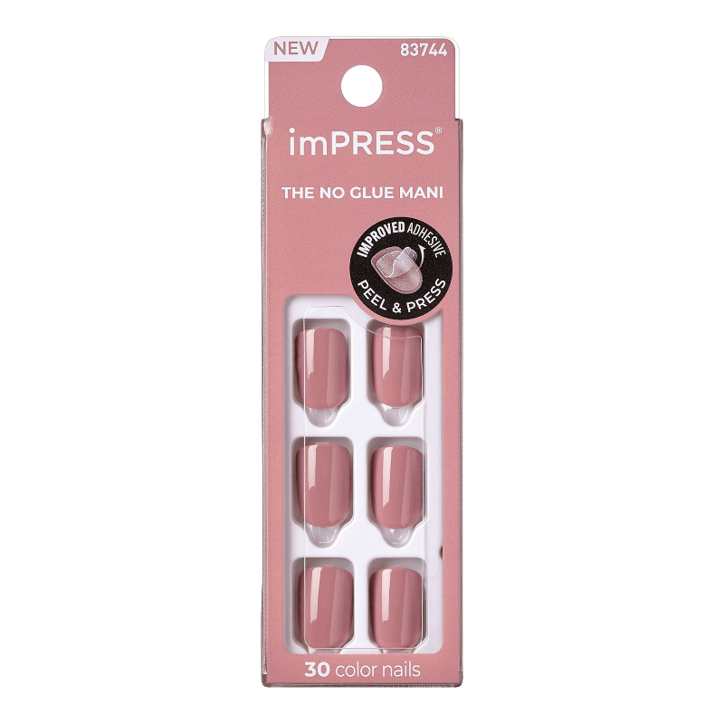 ImPRESS Color False Nails Kit - Short - Square - Cloud Blue - 30's