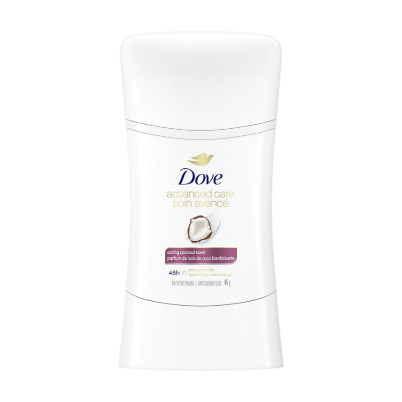 Dove Advanced Care Caring Coconut Antiperspirant Stick - 45g