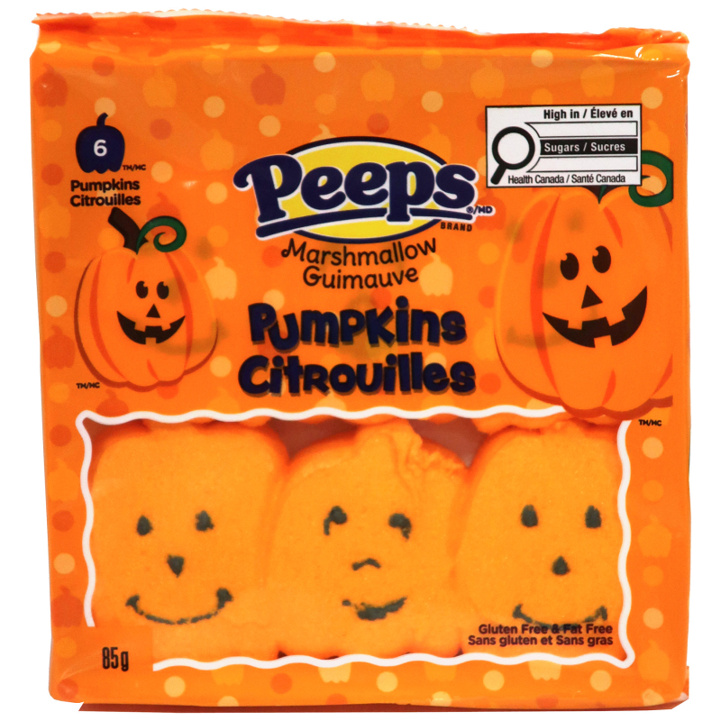 Peeps Pumpkins Marshmallow - 85g / 6s