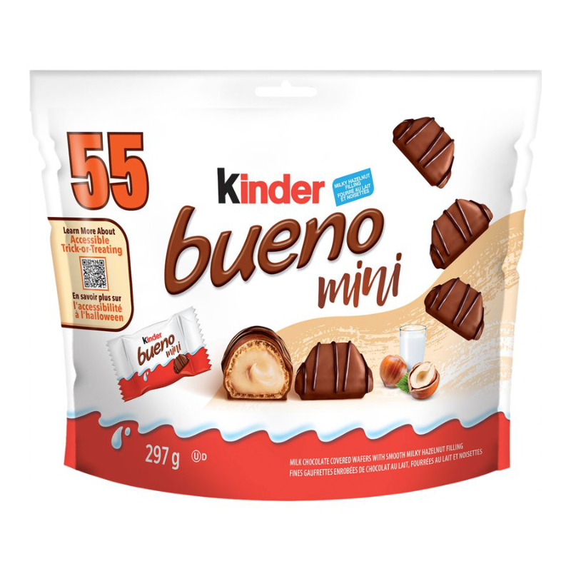 Kinder Halloween Bueno Mini - Milk Chocolate Covered Wafers - 297g