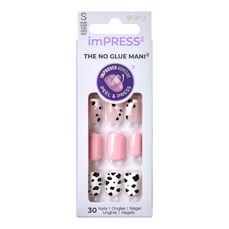 ImPRESS Press-on Manicure False Nails Kit - Short - Square - One Chance - 30's