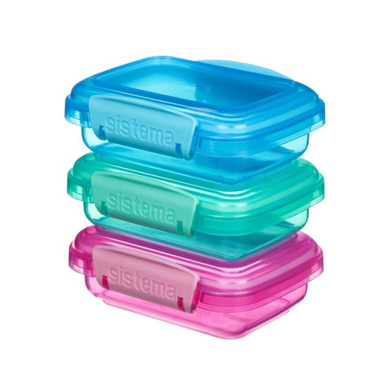 Sistema Lunch Box Containers - 3pk/200ml