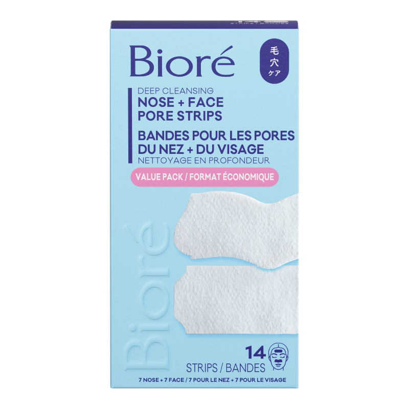 BiorÃ© Deep Cleansing Pore Strips Combo for Face & Nose - 14 strips