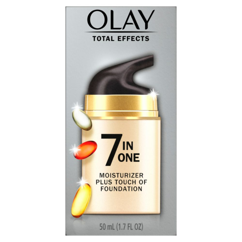 Olay Total Effects Anti-Aging Moisturizer Plus Touch of Foundation Cream - 50ml