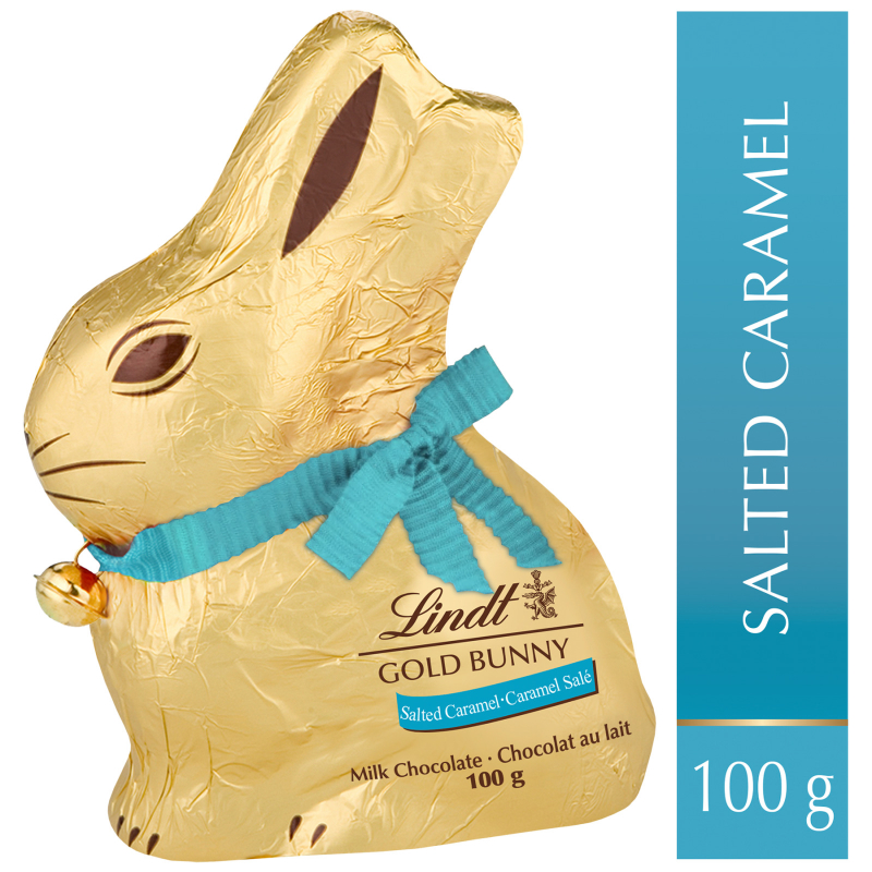 LINDT BUNNY S CARAMEL in Gold