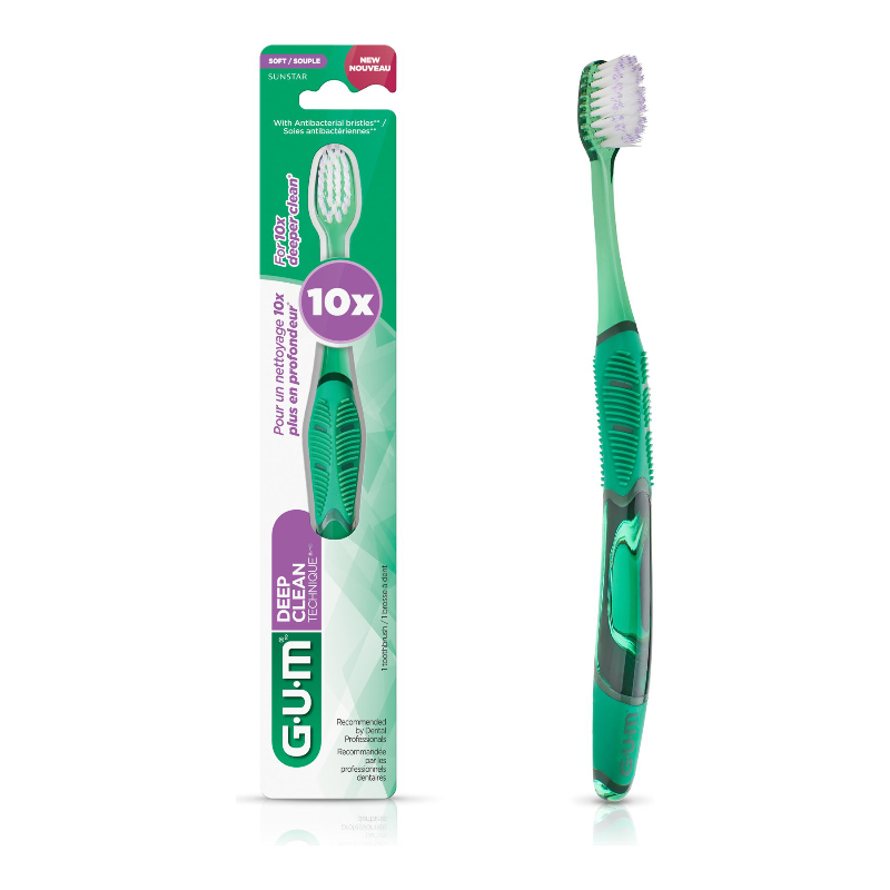 G.U.M Technique Deep Clean Compact Head Toothbrush - Assorted - Soft