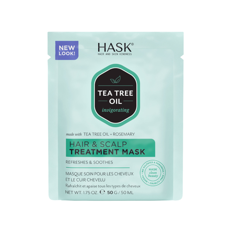 HASK Tea Tree Oil & Rosemary Hair & Scalp Treatment Mask - 50g