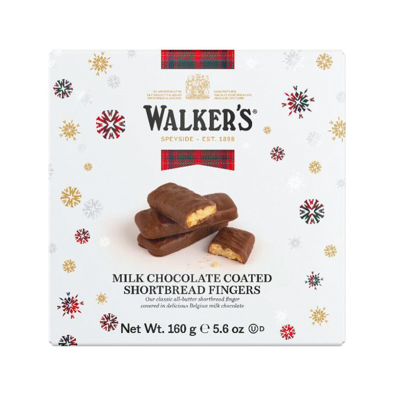 Walkers Milk Chocolate Coated Shortbread Fingers - 160g