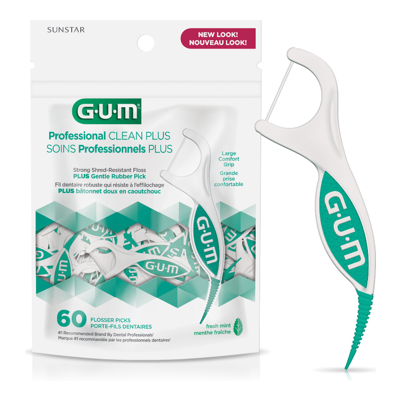 G.U.M Professional Clean Plus Flosser Picks - 60's