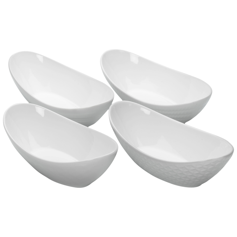 COLLECTION PORC. OVAL BOWLS in