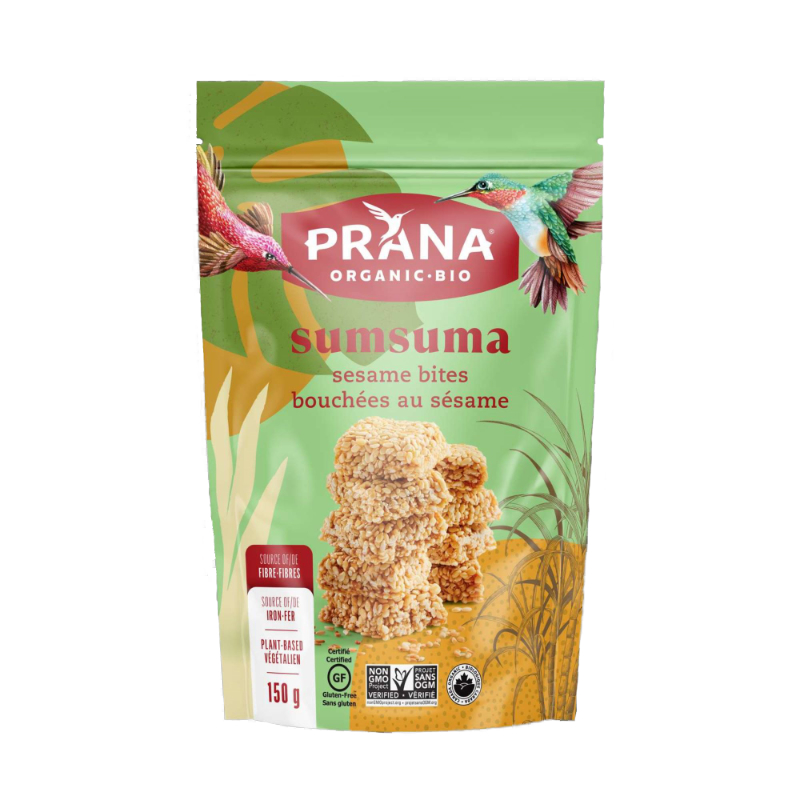 Prana Organic Sumsuma - Sesame Squares - 150g