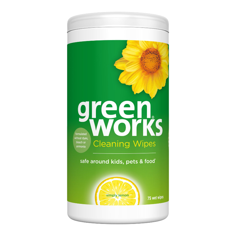 Green Works Cleaning Wipes - Simply Lemon - 75s