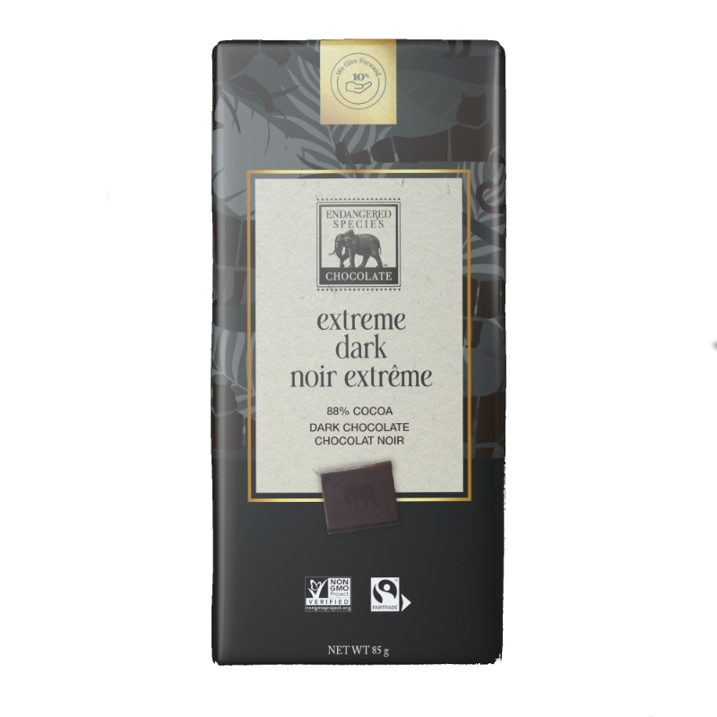 Endangered Species Chocolate - Black Panther- Extreme Smooth Dark Chocolate - 85g