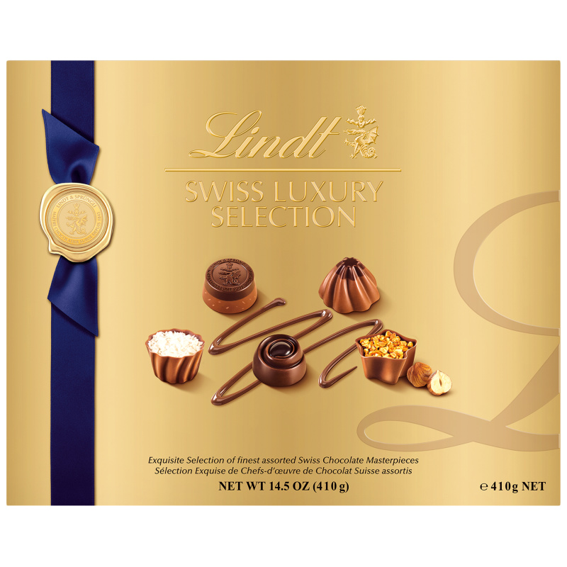 Lindt Swiss Luxury Selection Assorted Chocolates Gift Box - 410g