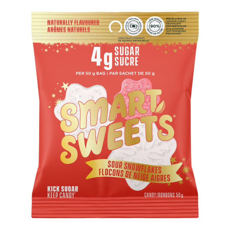 SMARTSWEETS SOUR SNOWFLAKES 50G