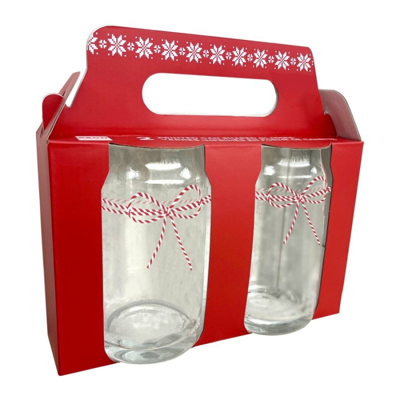 SCO XMAS BOW CHILL GLASS