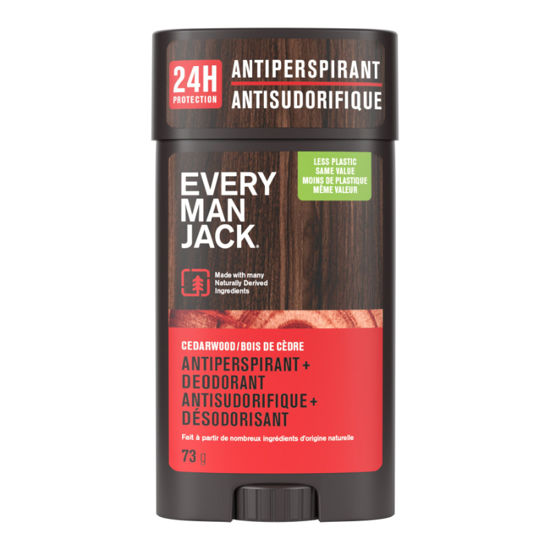 Every Man Jack Antiperspirant+Deodorant - Cedarwood - 73g