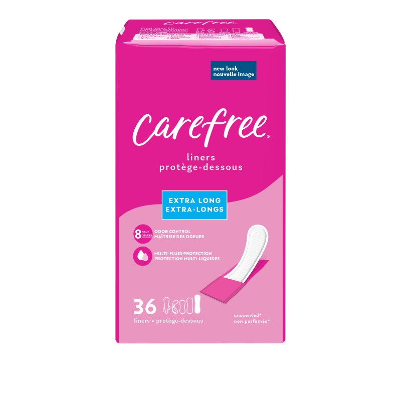 Carefree Body Shape Acti-Fresh Extra Long Pantiliner - Unscented - 36s