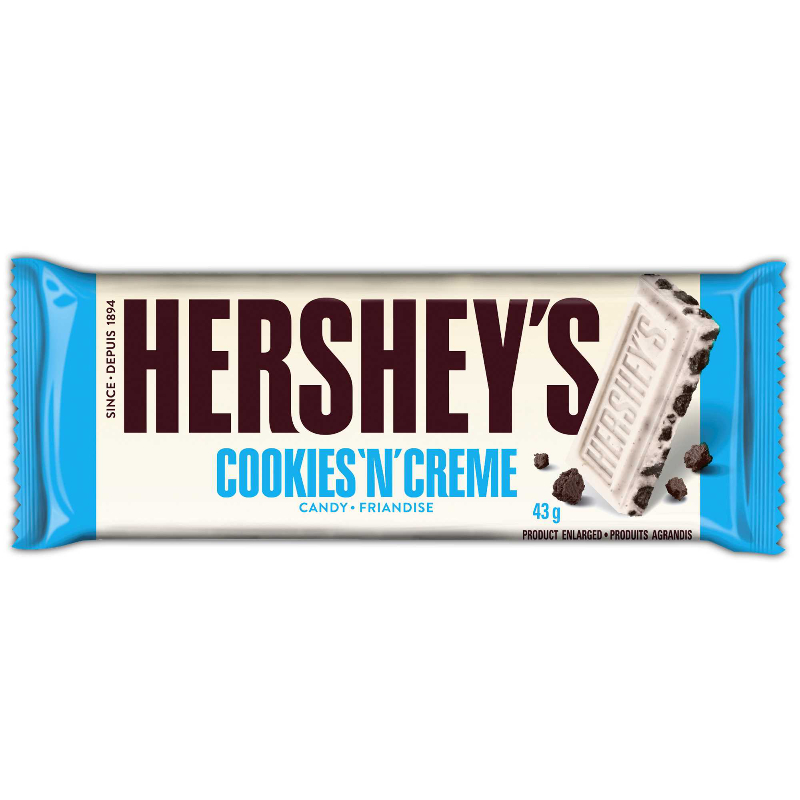 Hershey's Chocolate Bar - Cookies 'n' Creme - 43g