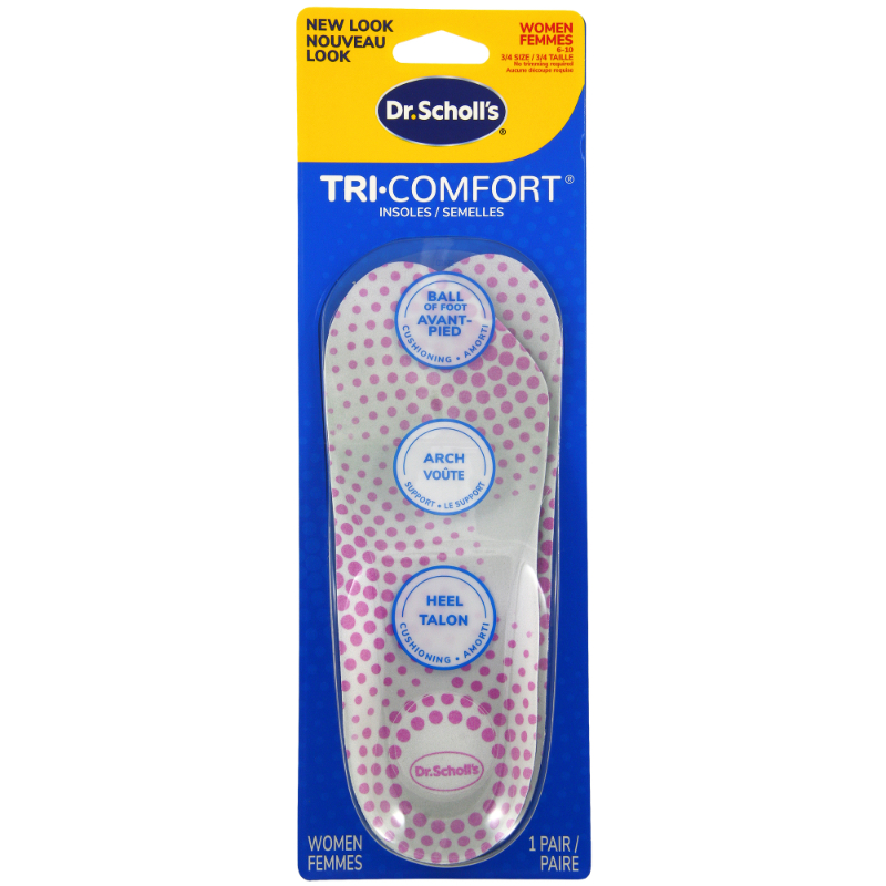Dr. Scholl's Tri-Comfort Orthotics Insoles - Women's - Fits 6-10