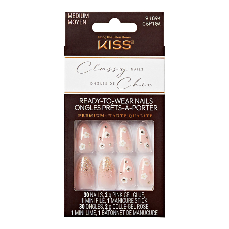 KISS CLASSY NAILS PREMIUM GLEAMIN in White