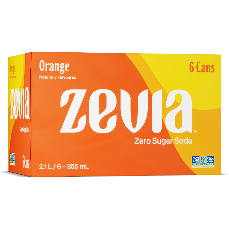 Zevia Soda - Orange - 6x355ml