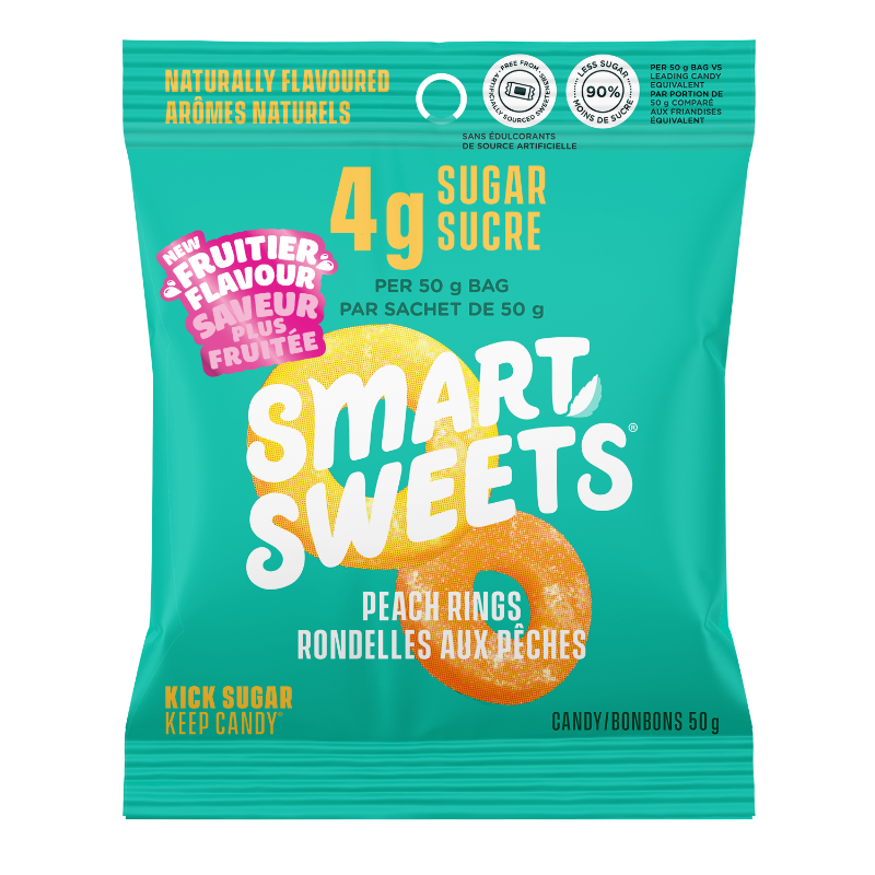 Smart Sweets Peach Rings - 50g