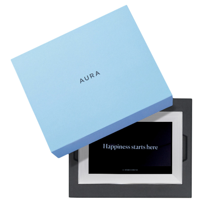 Aura Frames Carver Wi-Fi Digital Frame Gravel - 10.1 Inch - Black - AF900BLK