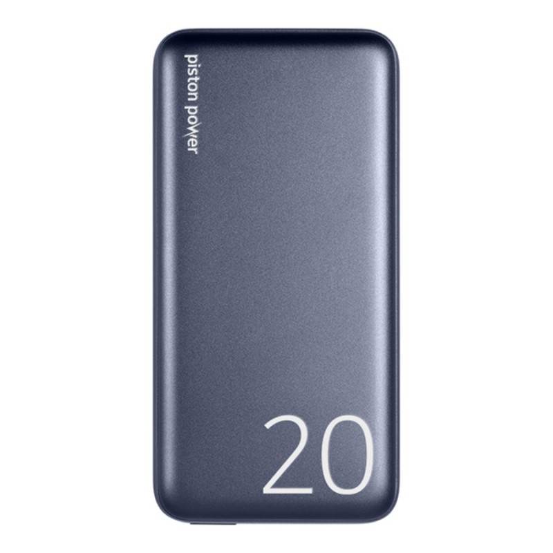 LOGiiX Piston Power 20000 mAh USB-A & USB-C Power Bank - Grey - LGX-13674