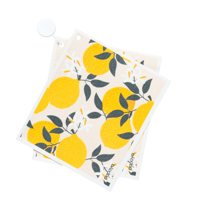 Papaya Reusable Paper Towel - Lemons